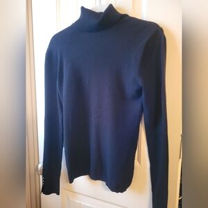 White House Black Market Black Turtleneck Sweater